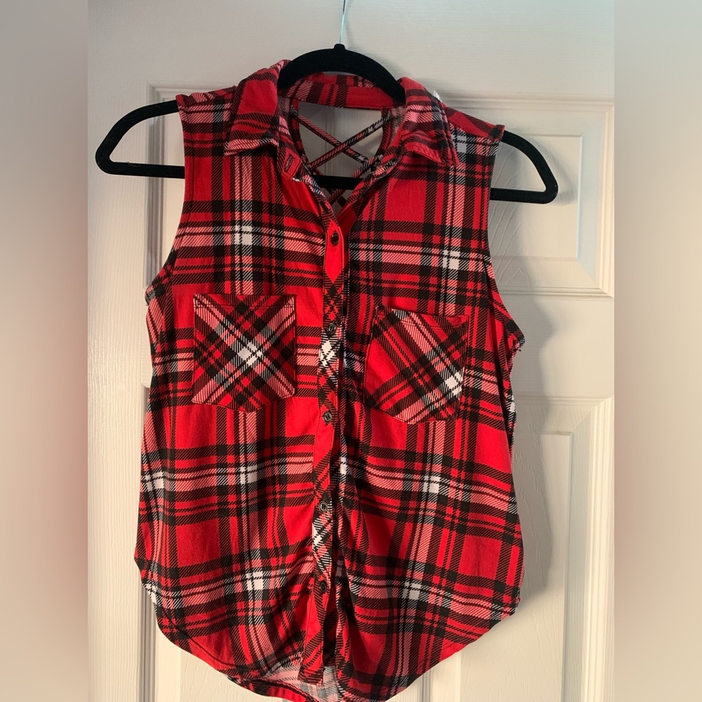 Small plaid tank - super soft!